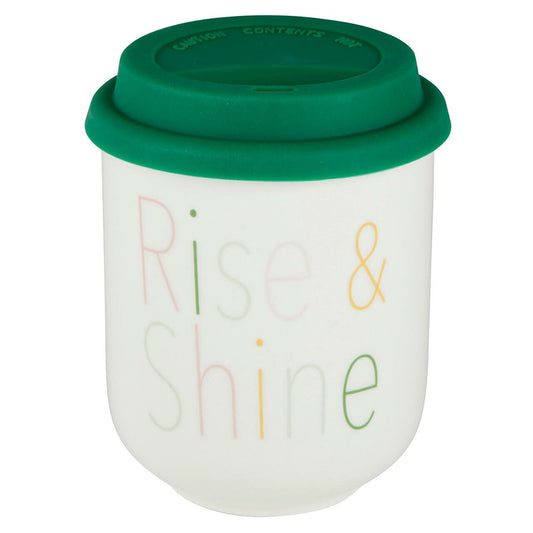 Rise & Shine Ceramic 16 oz. To Go Mug